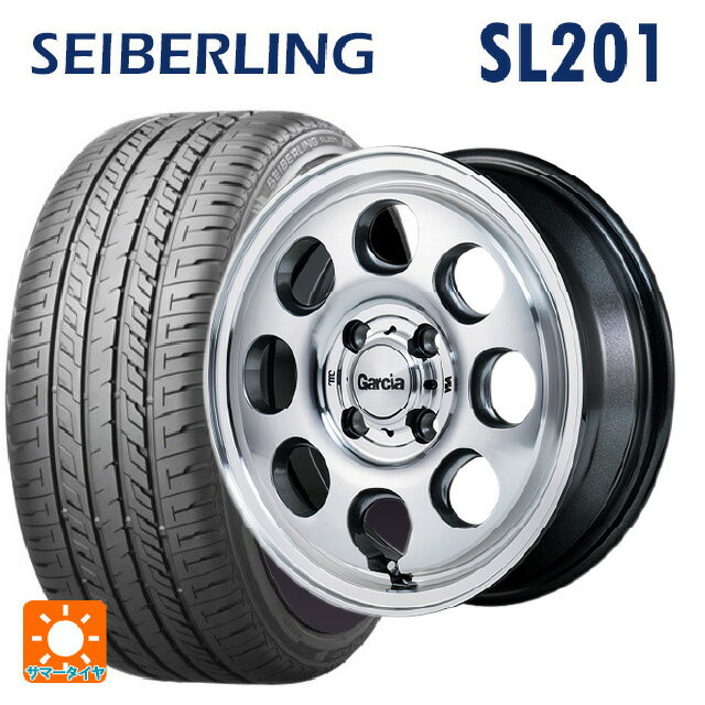 【6/22 20時〜 全品P5倍＆クーポン】165/55R14 72V セイバーリング セイバーリング SL201(ブリヂストン工場生産） エムアイディー ガルシア パーム8 メタリックグレー/ポリッシュ 14-4.5J 国産車用 サマータイヤホイール4本セット