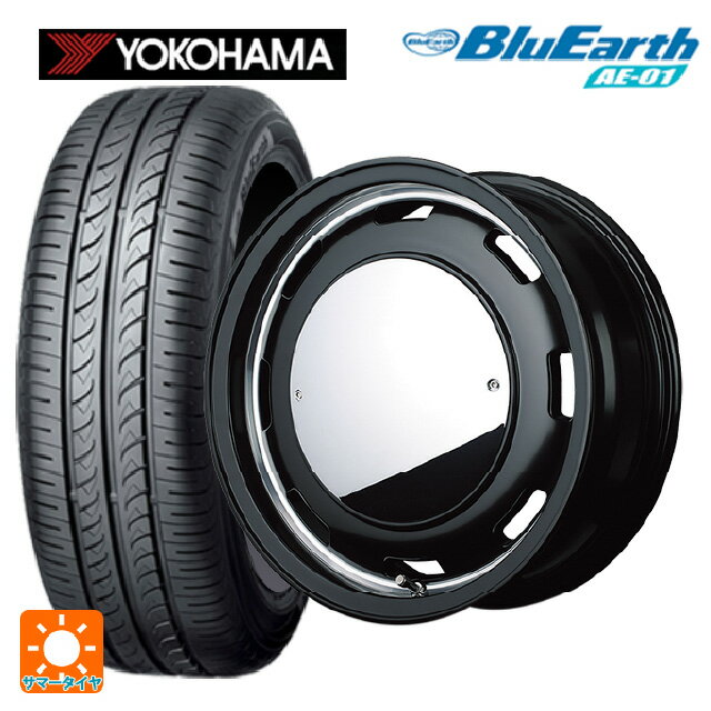 【6/22 20時〜 全品P5倍＆クーポン】155/65R14 75S ヨコハマ ブルーアース AE01 エムアイディー ガルシア シスコムーン SB 14-4.5J 国産車用 サマータイヤホイール4本セット