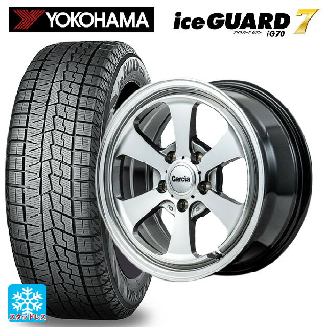 215/65R16 98Q ヨコハマ アイスガード7(IG70) エムアイディー ガルシア ダラス6 ポリッシュ/ライングレー 16-7J 国産車用 スタッドレスタイヤホイール4本セット