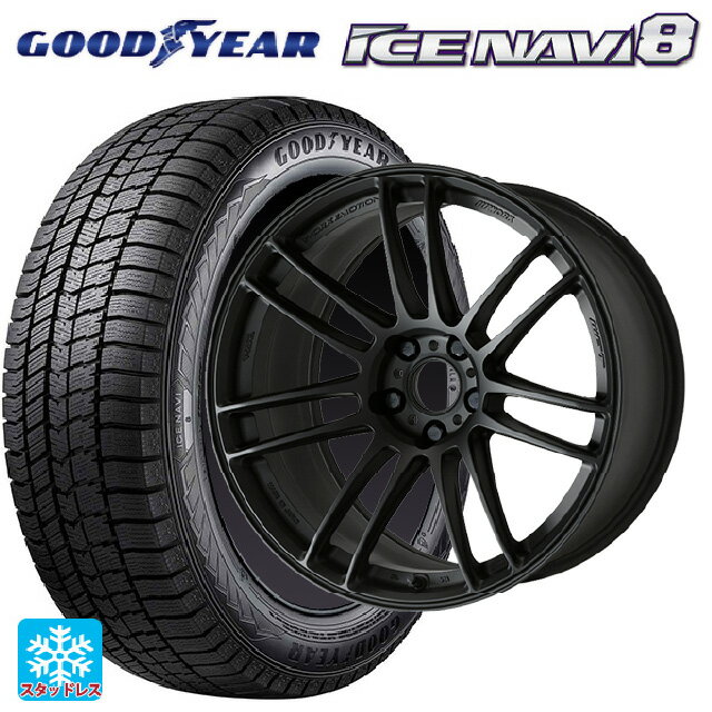 2024年製 245/50R18 100Q XL グッドイヤー アイスナビ8 ワーク エモーション ZR7 MBL 18-8.5J 国産車用 スタッドレスタイヤホイール4本セット