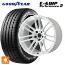 225/50R18 99W グッドイヤー エフィシェントグリップ パフォーマンス2 ワーク エモーション ZR7 TW 18-7.5J 国産車用 サマータイヤホイール4本セット