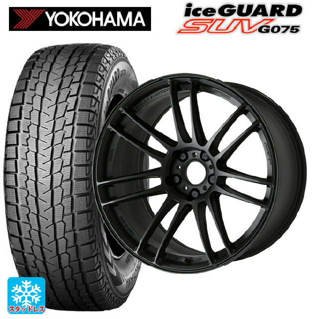 レクサス LBX(10系)用 2025年製 225/55R18 98T ヨコハマ アイスガードSUV G075 # ワーク エモーション ZR7 MBL 新品スタッドレスタイヤホイール 4本セット