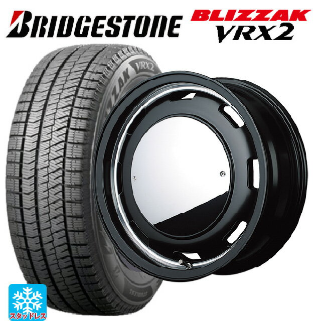 【6/15〜16限定 全品P5倍＆クーポン】165/55R15 75Q ブリヂストン ブリザック VRX2 正規品 エムアイディー ガルシア シスコムーン SB 15-4.5J 国産車用 スタッドレスタイヤホイール4本セット