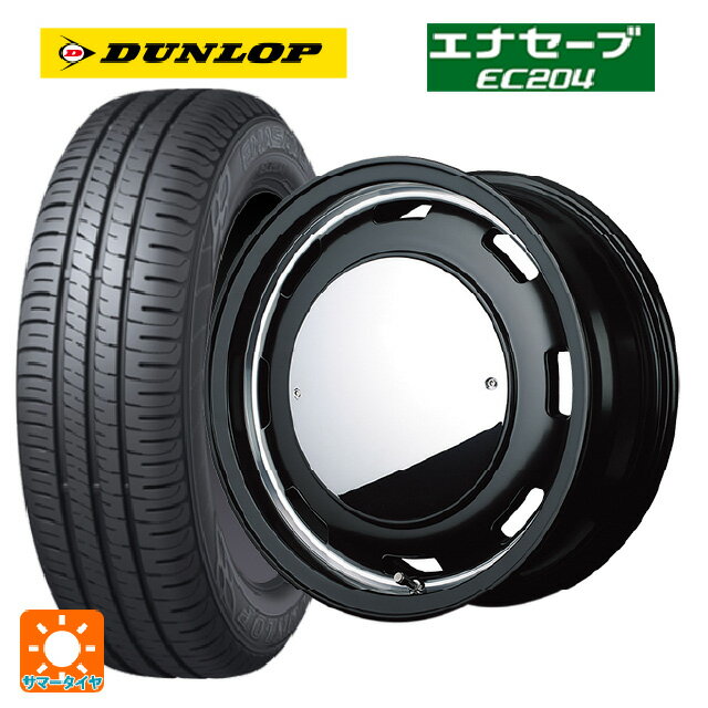 【6/22 20時〜 全品P5倍＆クーポン】155/65R14 75S ダンロップ エナセーブEC204 エムアイディー ガルシア シスコムーン SB 14-4.5J 国産車用 サマータイヤホイール4本セット