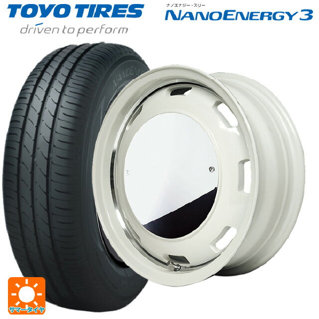 【6/15〜16限定 全品P5倍＆クーポン】165/60R14 75H トーヨー ナノエナジー3 エムアイディー ガルシア シスコムーン WH 14-4.5J 国産車用 サマータイヤホイール4本セット