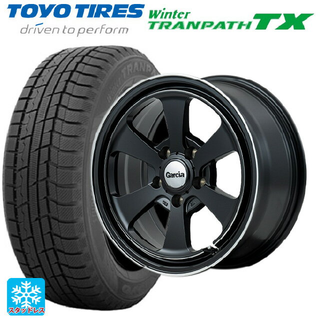 【6/15〜16限定 全品P5倍＆クーポン】215/65R16 98Q トーヨー ウインタートランパス TX エムアイディー ガルシア ダラス6 セミグロスブラック/デュアルポリッシュ 16-7J 国産車用 スタッドレスタイヤホイール4本セット