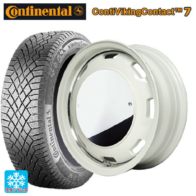 【6/15〜16限定 全品P5倍＆クーポン】155/65R14 75T コンチネンタル コンチバイキングコンタクト7 正規品 エムアイディー ガルシア シスコムーン WH 14-4.5J 国産車用 スタッドレスタイヤホイール4本セット
