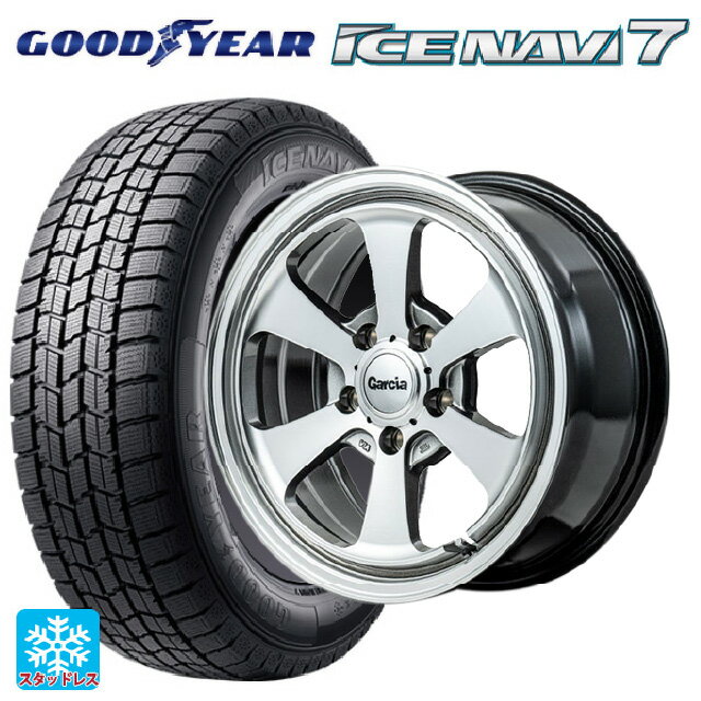2024年製 205/55R16 91Q グッドイヤー アイスナビ7(数量限定) # エムアイディー ガルシア ダラス6 ポリッシュ/ライングレー 16-7J 国産車用 スタッドレスタイヤホイール4本セット