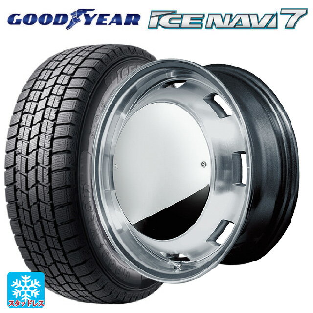 【6/15〜16限定 全品P5倍＆クーポン】165/55R15 75Q グッドイヤー アイスナビ7(数量限定) エムアイディー ガルシア シスコムーン MG 15-4.5J 国産車用 スタッドレスタイヤホイール4本セット