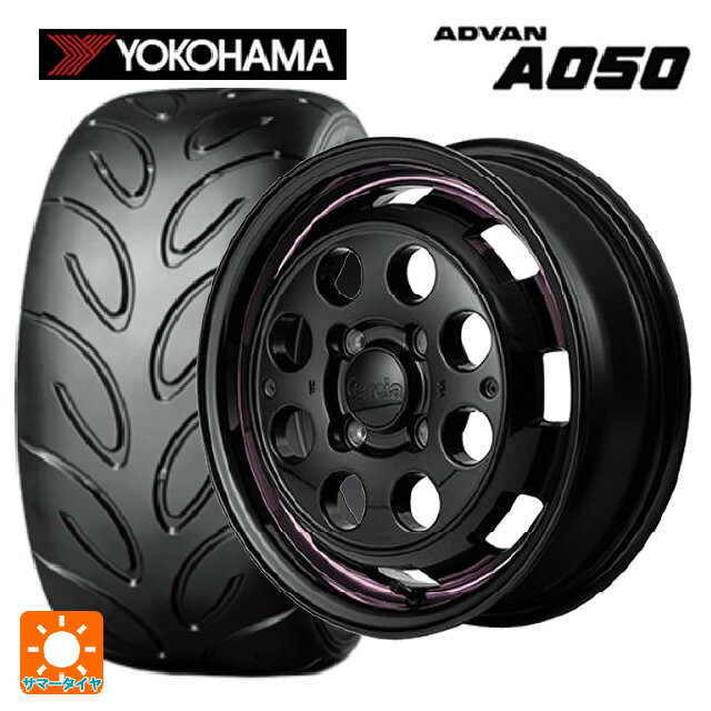 【6/15〜16限定 全品P5倍＆クーポン】165/50R15 73V ヨコハマ アドバン A050 コンパウンド M 正規品 エムアイディー ガルシア シスコポップ PINK 15-4.5J 国産車用 サマータイヤホイール4本セット