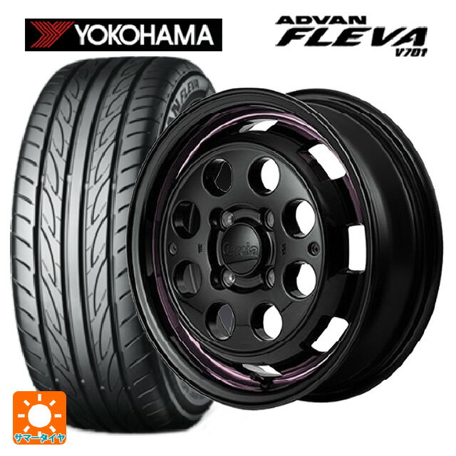 【6/22 20時〜 全品P5倍＆クーポン】165/50R15 73V ヨコハマ アドバン フレバ V701 正規品 エムアイディー ガルシア シスコポップ PINK 15-4.5J 国産車用 サマータイヤホイール4本セット