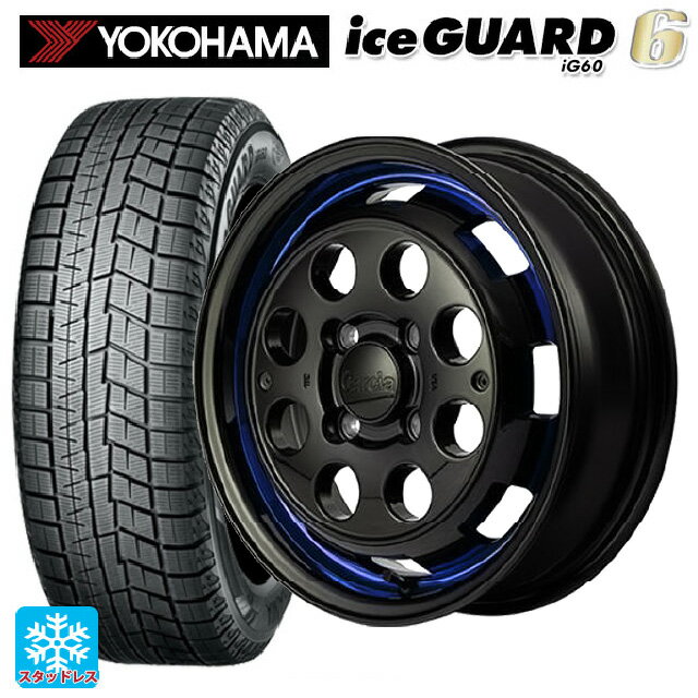 【6/11 1:59迄 全品ポイント5倍】2024年製 165/55R15 75Q ヨコハマ アイスガード6(IG60) # エムアイディー ガルシア シスコポップ BLUE 15-4.5J 国産車用 スタッドレスタイヤホイール4本セット