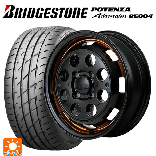 【6/15〜16限定 全品P5倍＆クーポン】165/50R15 73V ブリヂストン ポテンザ アドレナリン RE004 正規品 エムアイディー ガルシア シスコポップ ORANGE 15-4.5J 国産車用 サマータイヤホイール4本セット