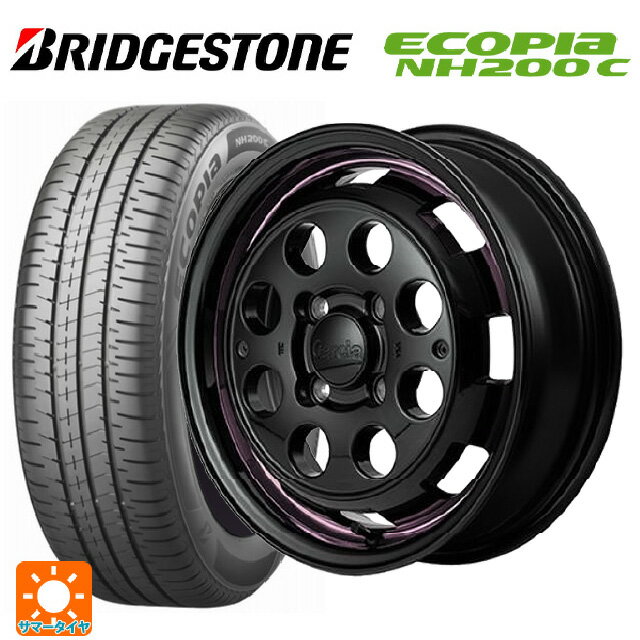 【6/20限定 全品P5倍＆クーポン】165/55R14 72V ブリヂストン エコピア NH200C 正規品 エムアイディー ガルシア シスコポップ PINK 14-4.5J 国産車用 サマータイヤホイール4本セット