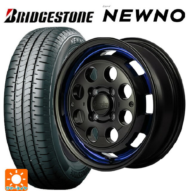 【6/15〜16限定 全品P5倍＆クーポン】165/60R14 75H ブリヂストン ニューノ 正規品 # エムアイディー ガルシア シスコポップ BLUE 14-4.5J 国産車用 サマータイヤホイール4本セット