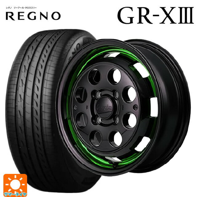 【6/22 20時〜 全品P5倍＆クーポン】165/55R14 72V ブリヂストン レグノ GR-X3 正規品 # エムアイディー ガルシア シスコポップ GREEN 14-4.5J 国産車用 サマータイヤホイール4本セット