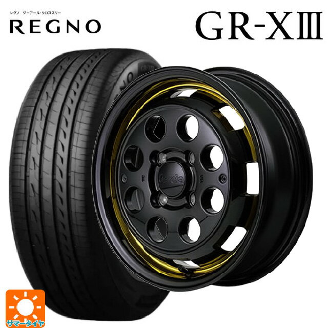 【6/11 1:59迄 全品ポイント5倍】155/65R14 75H ブリヂストン レグノ GR-X3 正規品 # エムアイディー ガルシア シスコポップ YELLOW 14-4.5J 国産車用 サマータイヤホイール4本セット