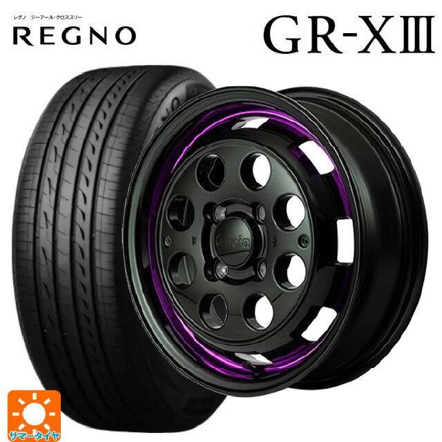 【6/11 1:59迄 全品ポイント5倍】165/55R15 75V ブリヂストン レグノ GR-X3 正規品 # エムアイディー ガルシア シスコポップ PURPLE 15-4.5J 国産車用 サマータイヤホイール4本セット
