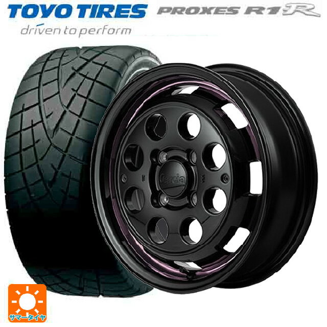 【6/15〜16限定 全品P5倍＆クーポン】165/55R15 75V トーヨー プロクセス R1R エムアイディー ガルシア シスコポップ PINK 15-4.5J 国産車用 サマータイヤホイール4本セット