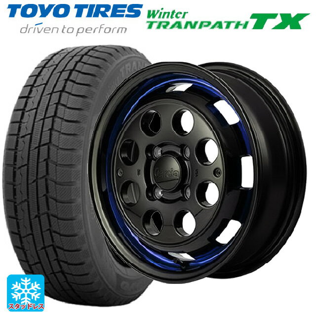 【6/15〜16限定 全品P5倍＆クーポン】155/65R14 75Q トーヨー ウインタートランパス TX エムアイディー ガルシア シスコポップ BLUE 14-4.5J 国産車用 スタッドレスタイヤホイール4本セット
