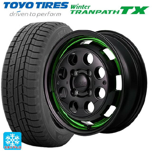 165/55R15 75Q トーヨー ウインタートランパス TX エムアイディー ガルシア シスコポップ GREEN 15-4.5J 国産車用 スタッドレスタイヤホイール4本セット