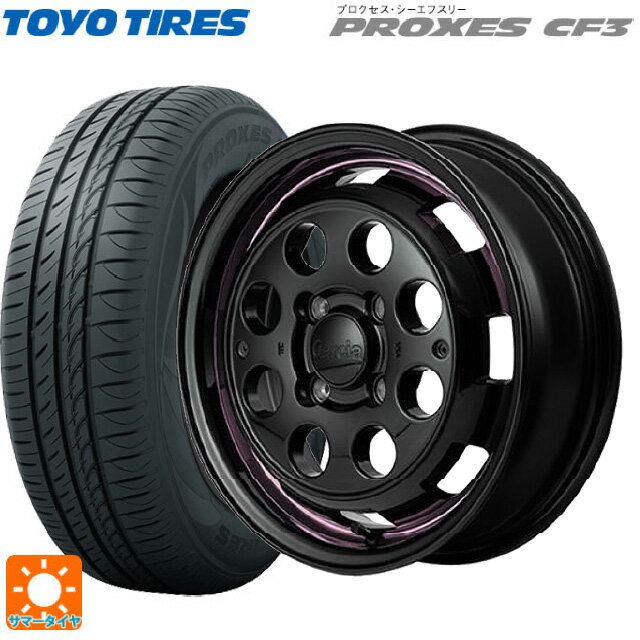 【6/22 20時〜 全品P5倍＆クーポン】155/65R14 75H トーヨー プロクセス CF3 エムアイディー ガルシア シスコポップ PINK 14-4.5J 国産車用 サマータイヤホイール4本セット