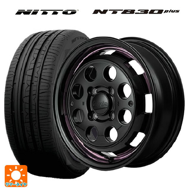 【6/15〜16限定 全品P5倍＆クーポン】165/55R15 75V ニットー NT830 プラス エムアイディー ガルシア シスコポップ PINK 15-4.5J 国産車用 サマータイヤホイール4本セット