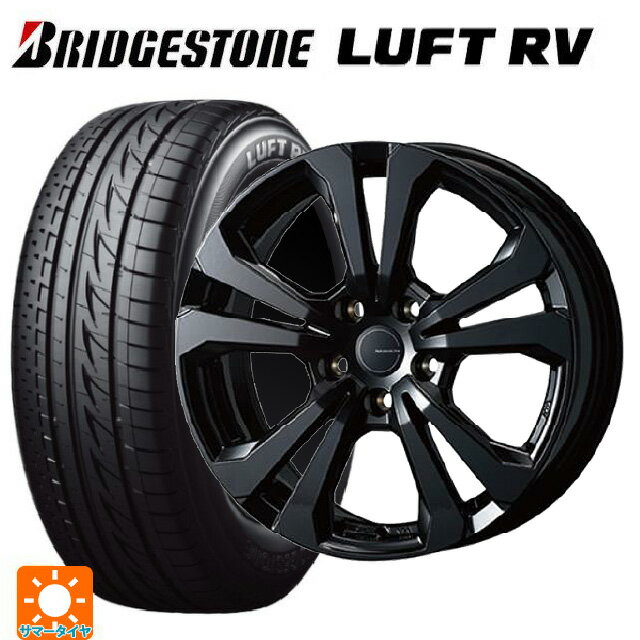 ジープ レネゲード 4xe(BV系)用 215/55R18 95V ブリヂストン ルフトRV(日本製) 正規品 # ティーエーエス アドバンスライン SV1 ブラック 新品サマータイヤホイール 4本セット