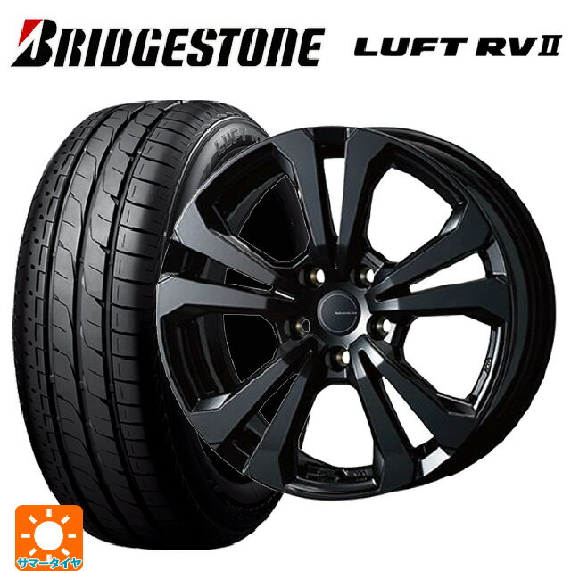 BMW 1シリーズ(F70)用 215/60R16 95H ブリヂストン ルフトRV2(日本製) 正規品 # ティーエーエス アドバンスライン SV1 ブラック 新品サマータイヤホイール 4本セット