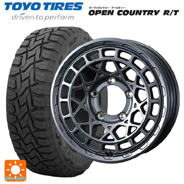スズキ ジムニー(64系)用 215/70R16 100Q トーヨー オープンカントリー RT ブラックレター ウェッズ マッドヴァンス X タイプM マットガンメタ 新品サマータイヤホイール 5本セット