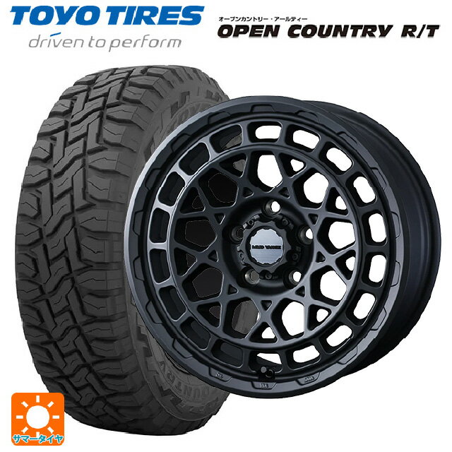 トヨタ ヴェルファイア(30系)用 225/60R17 99Q トーヨー オープンカントリー RT ブラックレター ウェッズ マッドヴァンス X タイプM フルマットブラック 新品サマータイヤホイール 4本セット