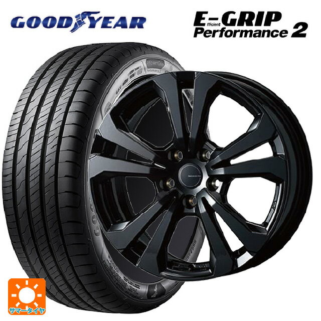 【6/15〜16限定 全品P5倍＆クーポン】ミニ ミニクラブマン(F54)用 225/45R17 94W グッドイヤー エフィシェントグリップ パフォーマンス2 ティーエーエス アドバンスライン SV1 ブラック 新品サマータイヤホイール 4本セット