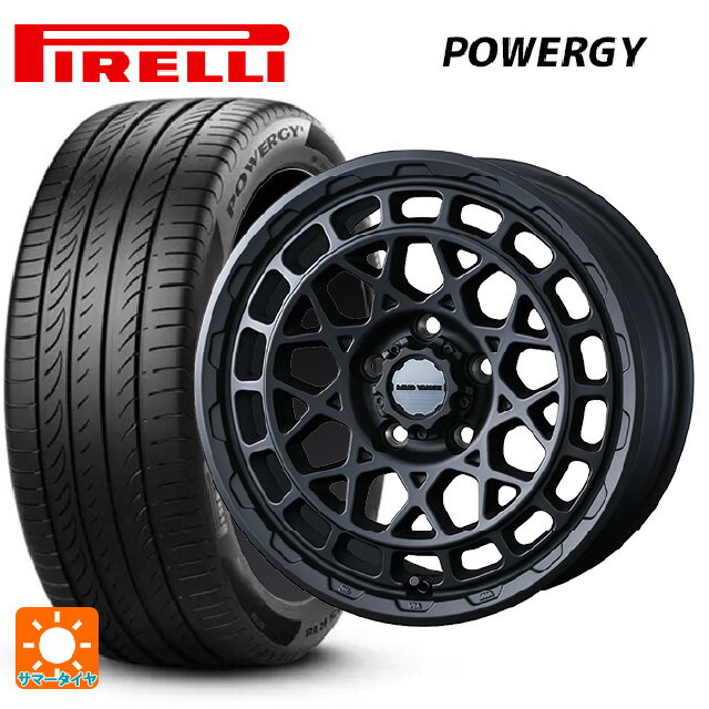 235/45R17 97W XL ピレリ パワジー 正規品 ウェッズ マッドヴァンス X タイプM フルマットブラック 17-7J 国産車用 サマータイヤホイール4本セット
