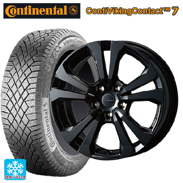 【6/11 1:59迄 全品ポイント5倍】ミニ ミニクロスオーバー(F60)用 225/55R17 101T XL コンチネンタル コンチバイキングコンタクト7 正規品 ティーエーエス アドバンスライン SV1 ブラック 新品スタッドレスタイヤホイール 4本セット