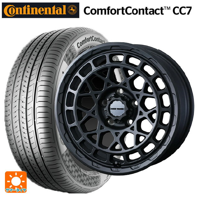 トヨタ ヴォクシー(90系)用 205/60R16 92V コンチネンタル コンフォートコンタクト CC7 正規品 ウェッズ マッドヴァンス X タイプM フルマットブラック 新品サマータイヤホイール 4本セット