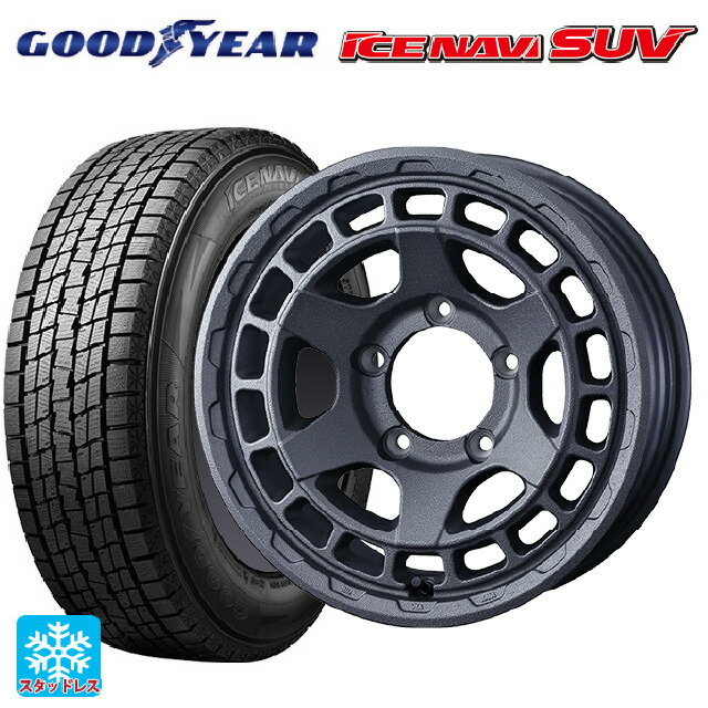 スズキ ジムニーノマド(JC74W)用 215/70R16 100Q グッドイヤー アイスナビ SUV # ウェッズ マッドヴァンス X タイプS フリントグレイ 新品スタッドレスタイヤホイール 4本セット