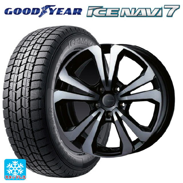 【6/11 1:59迄 全品ポイント5倍】ミニ ミニクーパー(ガソリン車)(F66)用 215/45R17 87Q グッドイヤー アイスナビ7(数量限定) # ティーエーエス アドバンスライン SV1 ブラックスモーク 新品スタッドレスタイヤホイール 4本セット