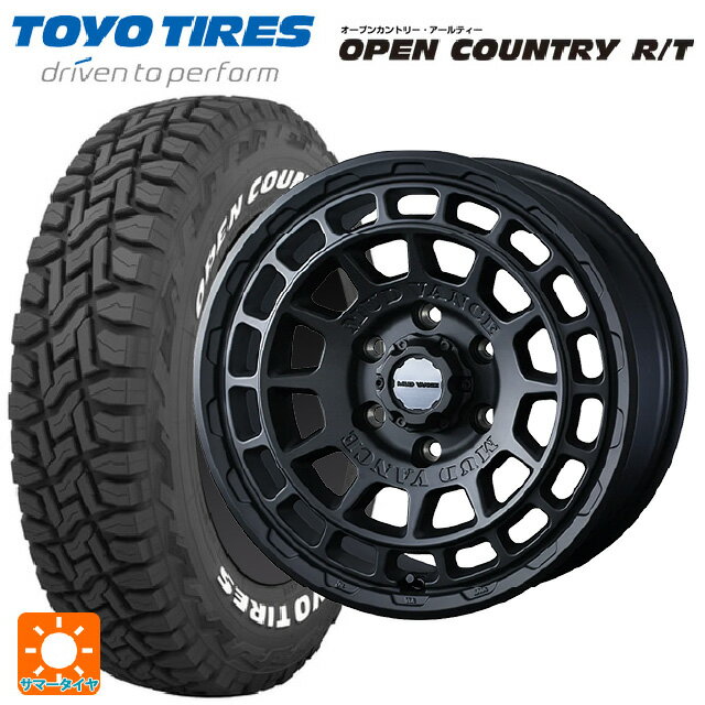 【6/20限定 全品P5倍＆クーポン】225/70R16 102Q トーヨー オープンカントリー RT ホワイトレター # ウェッズ マッドヴァンス X タイプF # フルマットブラック 16-7J 国産車用 サマータイヤホイール4本セット