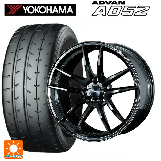 ホンダ シビック タイプR(FL5)用 265/35R18 97Y XL ヨコハマ アドバン A052 正規品 ウェッズ ウェッズスポーツ RN55M # Gloss Black 新品サマータイヤホイール 4本セット