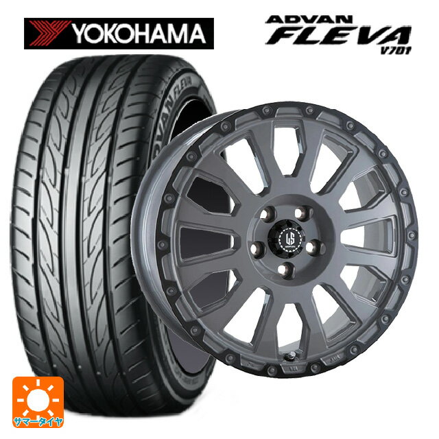 トヨタ ヴォクシー(90系)用 215/45R18 93W XL ヨコハマ アドバン フレバ V701 正規品 阿部商会 ラ・ストラーダ アベンチュラ SGAR 新品サマータイヤホイール 4本セット