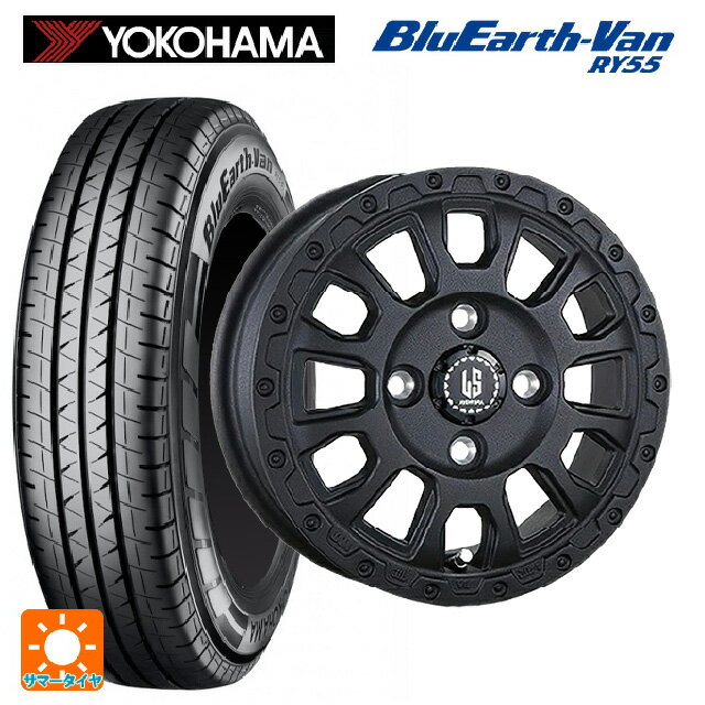 【6/11 1:59迄 全品ポイント5倍】トヨタ プロボックス(160系)用 165/80R14 97/95N ヨコハマ ブルーアースVan RY55B 阿部商会 ラ・ストラーダ アベンチュラ WB 新品サマータイヤホイール 4本セット