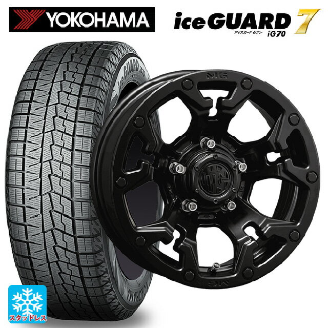 2025年製 235/45R17 94Q ヨコハマ アイスガード7(IG70) クリムソン MG ゴーレム マットブラック 17-7J 国産車用 スタッドレスタイヤホイール4本セット