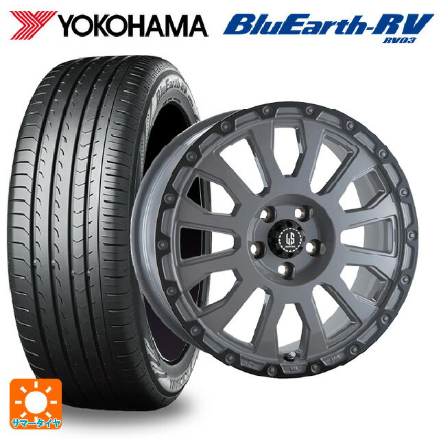 【6/15〜16限定 全品P5倍＆クーポン】在庫有 235/50R18 101V XL ヨコハマ ブルーアース RV03 # 阿部商会 ラ・ストラーダ アベンチュラ SGAR 18-8J 国産車用 サマータイヤホイール4本セット