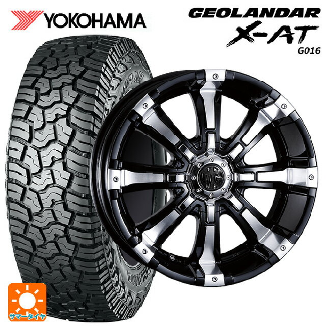 ミツビシ デリカD5(チューナーサイズ)(3DA系)用 235/70R16 104/101Q ヨコハマ ジオランダー X-AT G016 ブラックレター 正規品 # クリムソン MG ビースト ブラックポリッシュ 新品サマータイヤホイール 4本セット