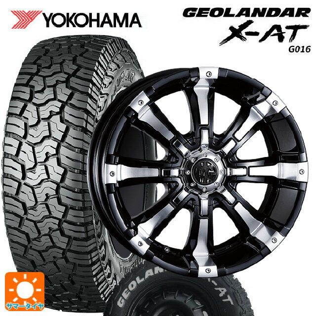 225/70R16 103S ヨコハマ ジオランダー X-AT G016 ホワイトレター 正規品 クリムソン MG ビースト ブラックポリッシュ 16-5.5J 国産車用 サマータイヤホイール4本セット
