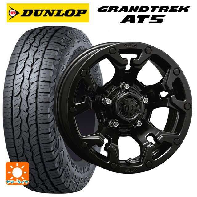 ミツビシ デリカD5(3DA系)用 215/70R16 100T ダンロップ グラントレックAT5 ブラックレター クリムソン MG ゴーレム マットブラック 新品サマータイヤホイール 4本セット(2)