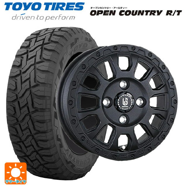 145/80R12 80/78N トーヨー オープンカントリー RT ブラックレター 阿部商会 ラ・ストラーダ アベンチュラ WB 12-4J 国産車用 サマータイヤホイール4本セット