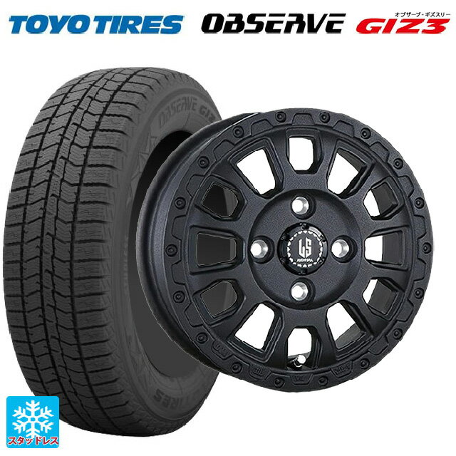 【6/11 1:59迄 全品ポイント5倍】165/70R14 81Q トーヨー オブザーブ ガリットギズ3 阿部商会 ラ・ストラーダ アベンチュラ WB 14-5J 国産車用 スタッドレスタイヤホイール4本セット