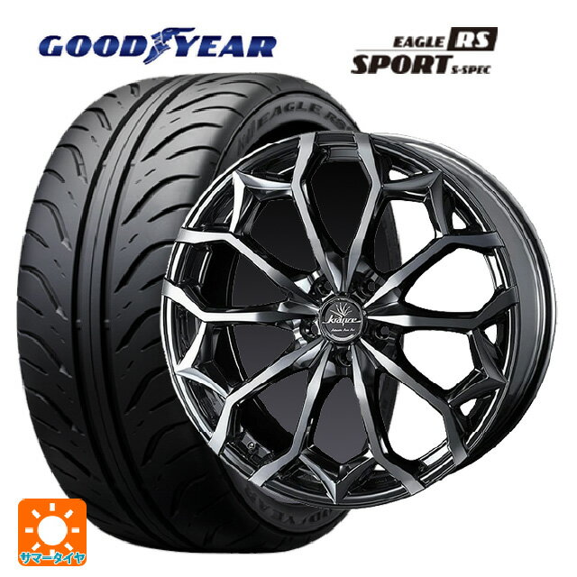 【6/20限定 全品P5倍＆クーポン】245/40R18 93W グッドイヤー イーグル RS スポーツ S-スペック ウェッズ クレンツェ ジルドーン384エボ SBCポリッシュ 18-7.5J 国産車用 サマータイヤホイール4本セット