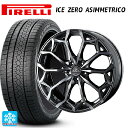 【10/27 10:59迄 全品P5倍&クーポン】ニッサン エクストレイル(32系)用 225/60R18 100H ピレリ アイスゼロ アシンメトリコ 正規品 ウェッズ クレンツェ ジルドーン384エボ SBCポリッシュ 新品スタッドレスタイヤホイール 4本セット